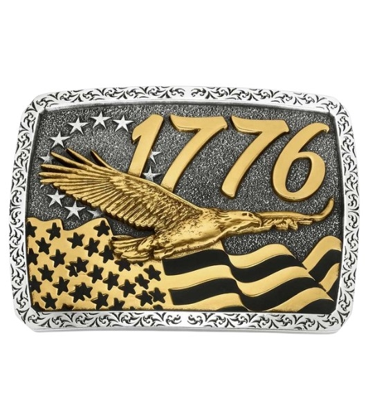 ATTITUDE BY MONTANA SILVERSMITHS INDEPENDENT SINCE 1776 - ACC BUCKLE  - A1062P