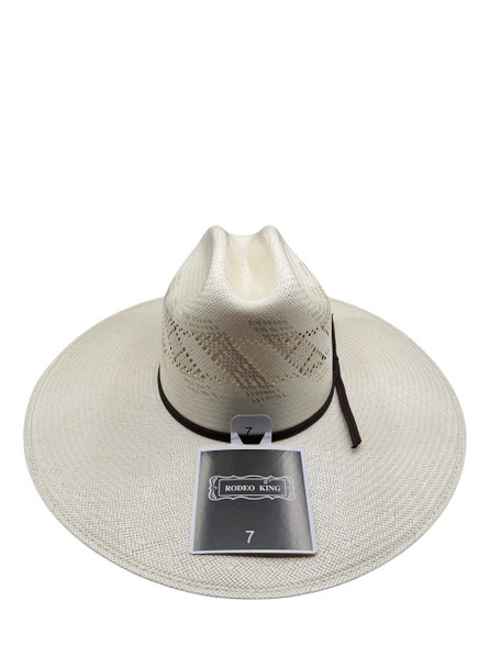 RODEO KING THE WIND RC CROWN 4 1/4" BRIM - HAT STRAWS  - RC THE WIND STRAW