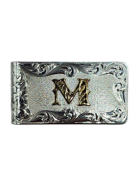 MONTANA SILVERSMITHS MONEY CLIP ENGRAVED LETTER M - ACCESSORIES OTHER  - MCL4-B2M