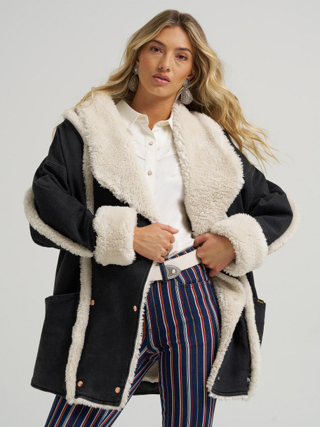 WRANGLER LAINEY WILSON WASHED BLACK - LADIES JACKET  - 112370665