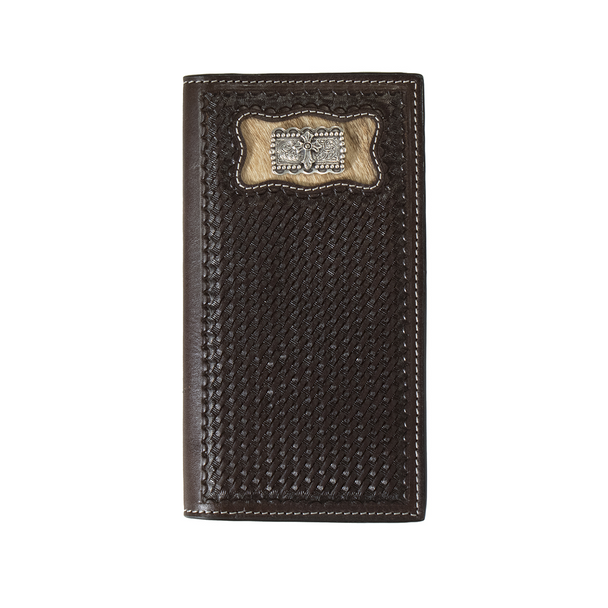 3-D BELT CALF HAIR INLAY CROSS CONCHO - ACCESSORIES WALLET  - D250008402