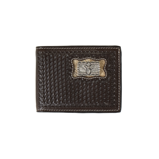 3-D BELT CALF HAIR INLAY CROSS CONCHO - ACCESSORIES WALLET  - D250008502