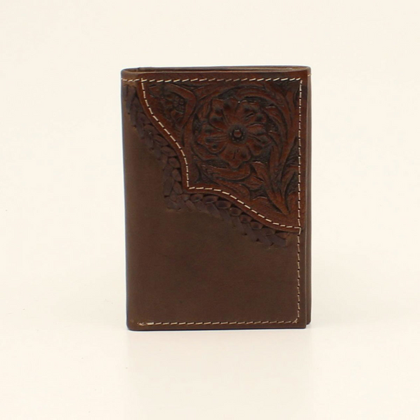 NOCONA FLORAL TOOLED EDGE BROWN - ACCESSORIES WALLET  - N500037002