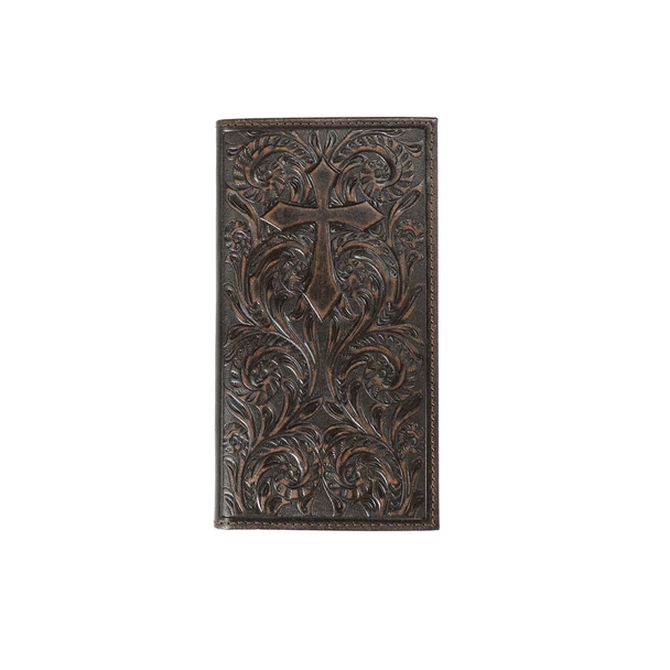 NOCONA RODEO SCROLL CROSS BROWN - ACCESSORIES WALLET  - N5417244