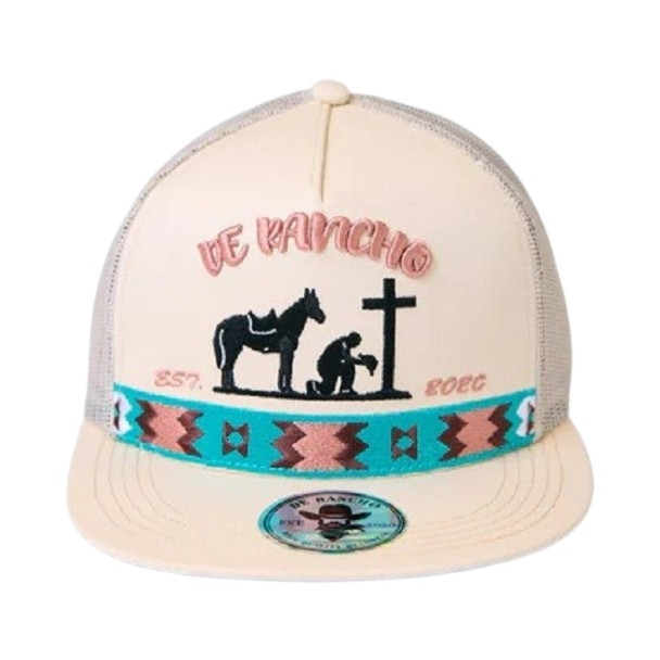 DE RANCHO ORACION CREAM - HATS CAP  - ORACION CREAM