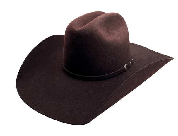 RODEO KING TOP HAND CROWN 4 1/4" BRIM - HAT FELTS  - TC 10X BLACKCHERRY FELT