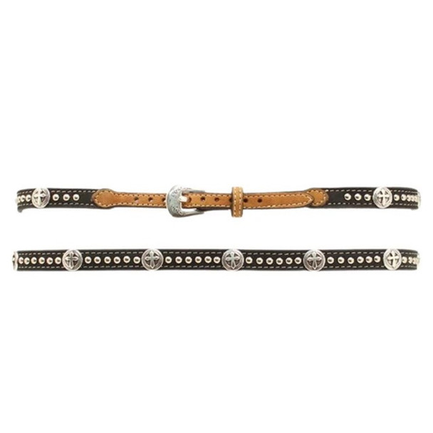 M&F BLACK/BROWN CROSS STUD HATBAND - ACCESSORIES OTHER  - 02350129