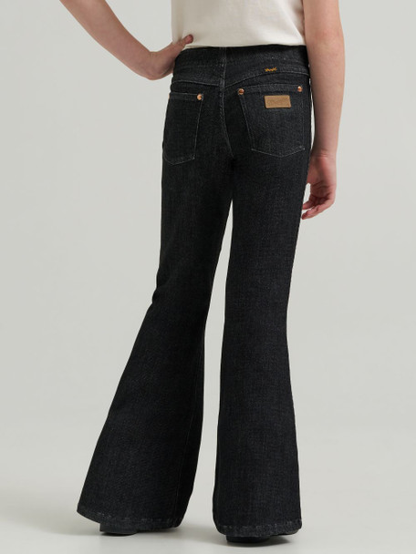 WRANGLER LAINEY WILSON WASHED BLACK - KIDS GIRLS JEANS - 112371979