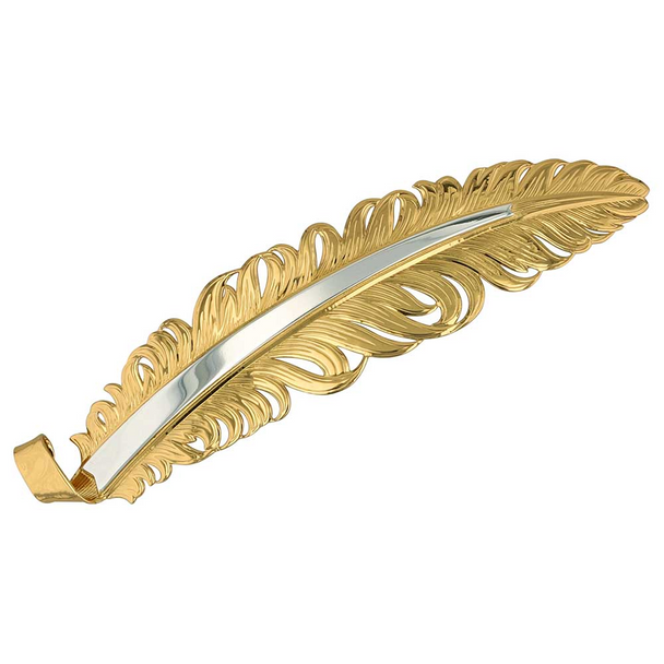 MONTANA SILVERSMITHS GOLD HAT FEATHER - HATS ADD-ONS  - HF5833NE