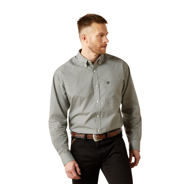 ARIAT GREY TRISTAN CLASSIC FIT PRINT - MENS SHIRT  - 10065854