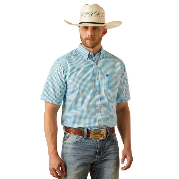 ARIAT PRO SERIES SLOANE LIGHT BLUE - MENS SHIRT  - 10058943