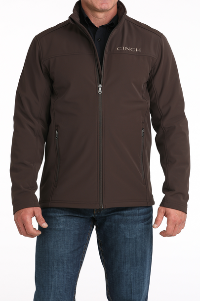 CINCH BROWN BONDED WINDPROOF - MENS JACKET  - MWJ1924002