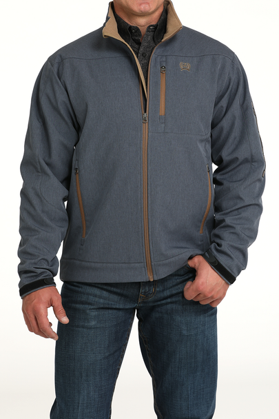 CINCH BLUE SOLID BONDED - MENS JACKET  - MWJ1567015