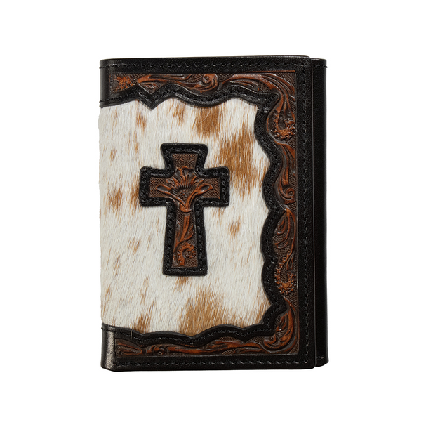 3-D BELT TRIFOLD CALF HAIR CROSS - ACCESSORIES WALLET  - D250017502