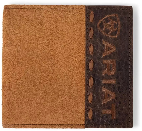 ARIAT BIFOLD ROUGHOUT CROCO TAN - ACCESSORIES WALLET  - A3561008
