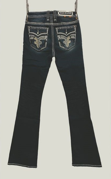 ROCK REVIVAL EMRYN B200 DARK WASH BOOT CUT - LADIES JEANS  - RP3365B200L