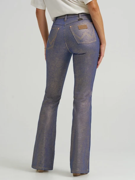 WRANGLER LAINEY WILSON GLITTER FLARE - LADIES JEANS  - 112373925