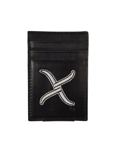 TWISTED X MONEY CLIP BLACK SILVER X - ACCESSORIES WALLET  - XRFP-2