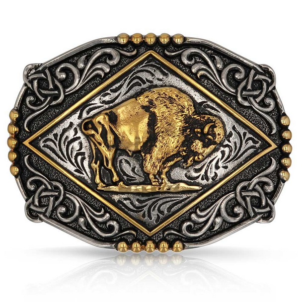 ATTITUDE BY MONTANA SILVERSMITHS MAJESETIC VALOR BUFFALO - ACC BUCKLE  - A1036P