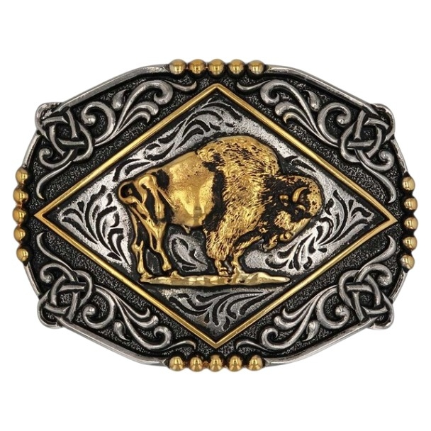 ATTITUDE BY MONTANA SILVERSMITHS MAJESETIC VALOR BUFFALO - ACC BUCKLE  - A1036P