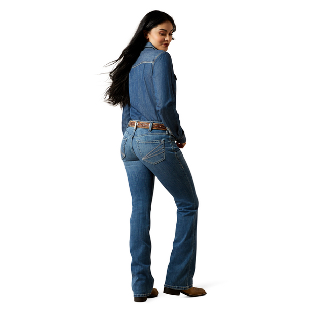ARIAT MID RISE AISHA BOOT CUT - LADIES JEANS  - 10065887