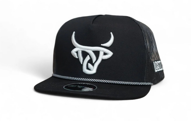 LOST CALF XL FLAT BLACK 3D LOGO - HATS CAP  - XL FLAT