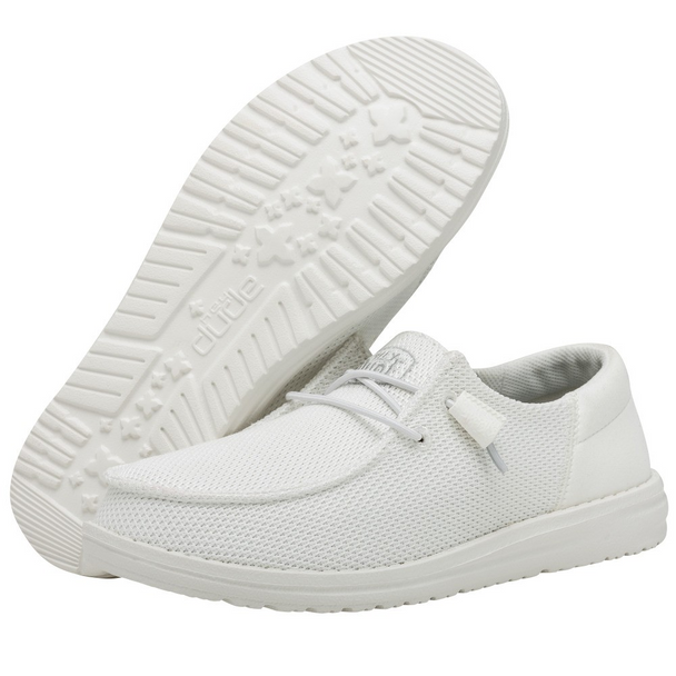 HEY DUDE WENDY FUNK MONO WHITE - FOOTWEAR LADIES  - 40065-100