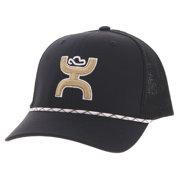 HOOEY STERLING BLACK & TAN LOGO - HATS CAP  - 2506T-BKTN