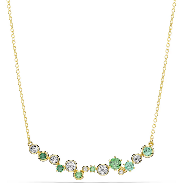 SWAROVSKI CONSTELLA:NECKLACE GREEN GOLD - ACCESSORIES JEWELRY NECKLACE - 5732247