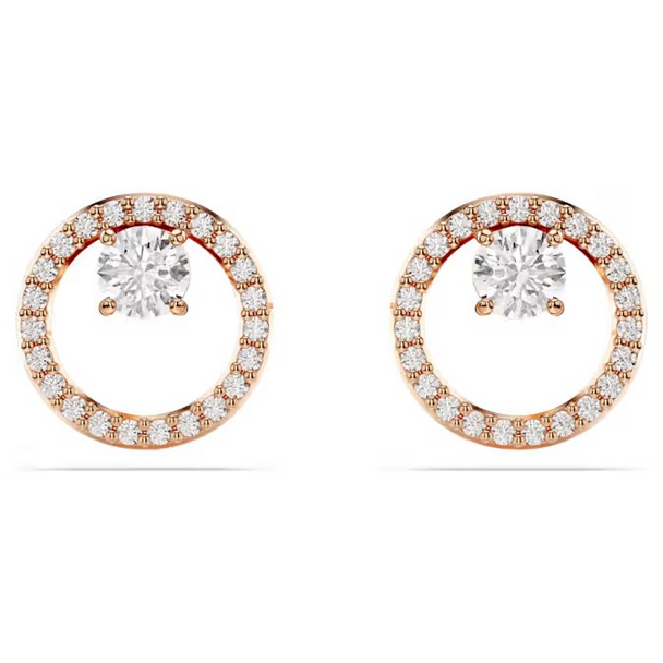 SWAROVSKI CONSTEALLA STUD ROSE GOLD TONE - ACCESSORIES JEWELRY EARRINGS - 5692263