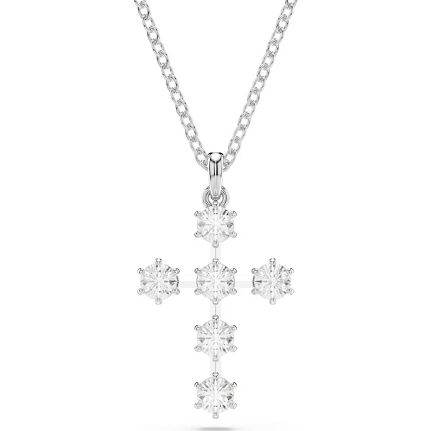 SWAROVSKI INSIGNE PENDANT CROSS WHITE - ACCESSORIES JEWELRY NECKLACE - 5675576
