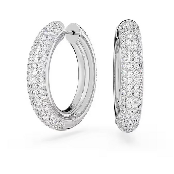 SWAROVSKI DEXTERA HOOP MEDIUM WHITE - ACCESSORIES JEWELRY EARRINGS - 5689690