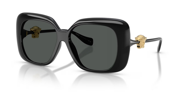 VERSACE BLACK WITH DARK GREY - SUNGLASS VERSACE  - 4499UGB1/87