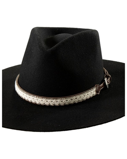 3-D BELT 3/4" HATBAND LACE BROWN - HATS HEADBAND  - D740001902