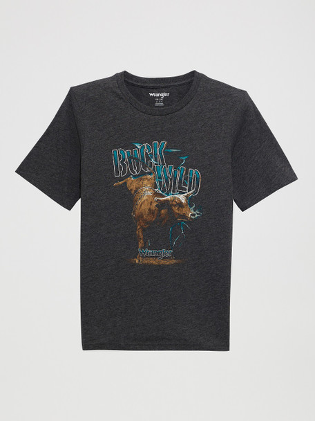 WRANGLER PHANTOM HEATHER BUCK WILD - KIDS BOYS TEE - 112372894