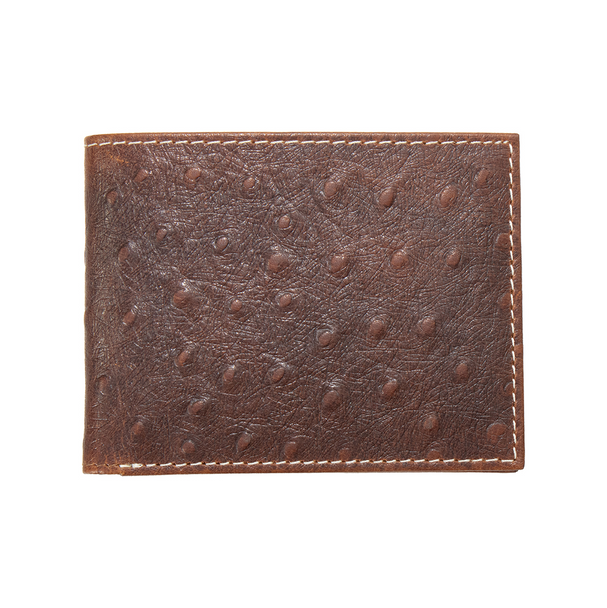 NOCONA BIFOLD OSTRICH BROWN - ACCESSORIES WALLET  - N500050602