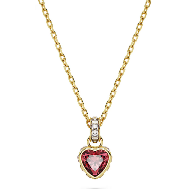 SWAROVSKI CHROMA PENDANT RED HEART - ACCESSORIES JEWELRY NECKLACE - 5648750