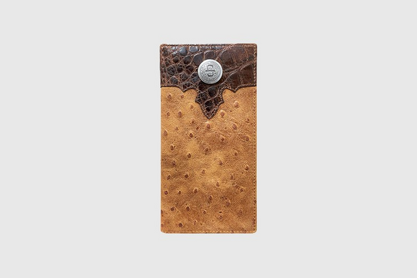 STETSON CROCO EMBOSSED RODEO BROWN - ACCESSORIES WALLET  - 9810003-200