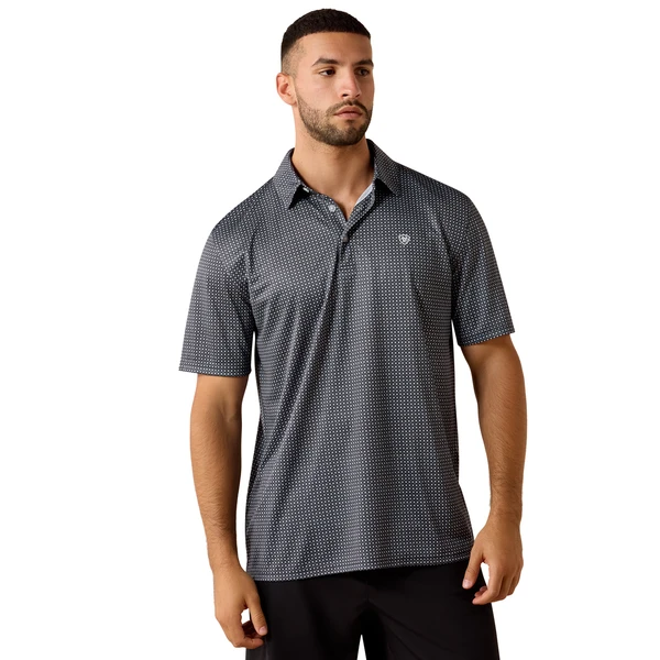 ARIAT SKY ROCKET PINWHEEL GEO PRINT - MENS POLO  - 10071494