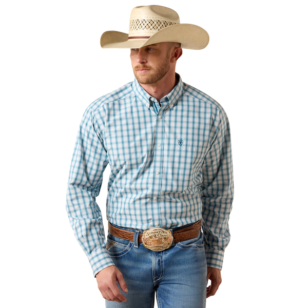 ARIAT PRO SERIES JOHN CORSAIR PLAID - MENS SHIRT  - 10071588