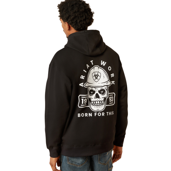 ARIAT REBAR WORKMAN HARDHEAD BLACK - MENS HOODIE  - 10054475