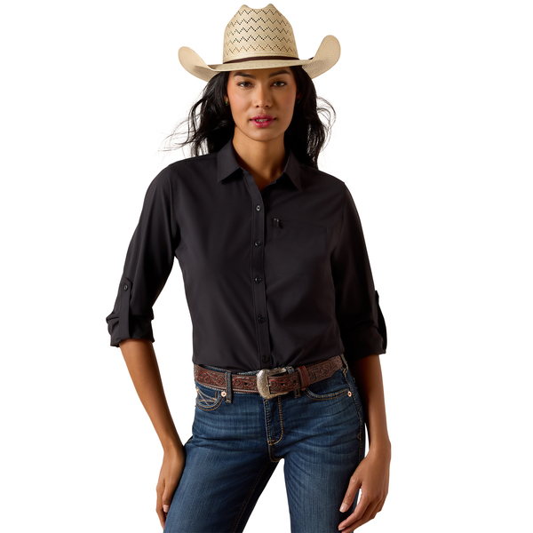 ARIAT VENTEK BLACK - LADIES SHIRT  - 10071146