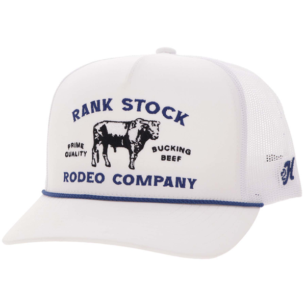 HOOEY RANK STOCK WHITE - HATS CAP  - 2662T-WH