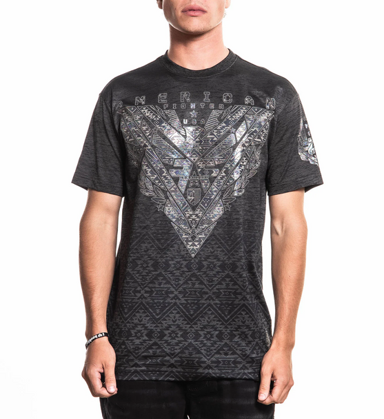 AMERICAN FIGHTER SARATOGA BLACK MASS - MENS TEE  - FM16422