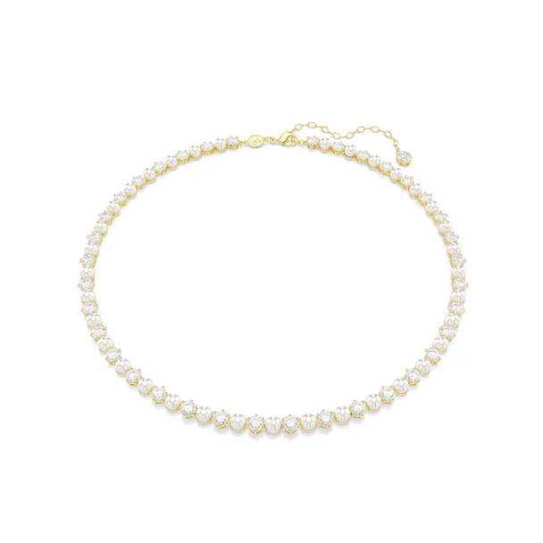 SWAROVSKI MATRIX TENNIS CRYSTAL PEARL - ACCESSORIES JEWELRY NECKLACE - 5742039