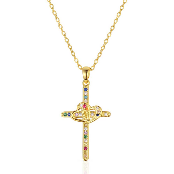 MONTANA SILVERSMITHS NORTHERN LIGHTS CROSS - ACCESSORIES JEWELRY NECKLACE - NC6475