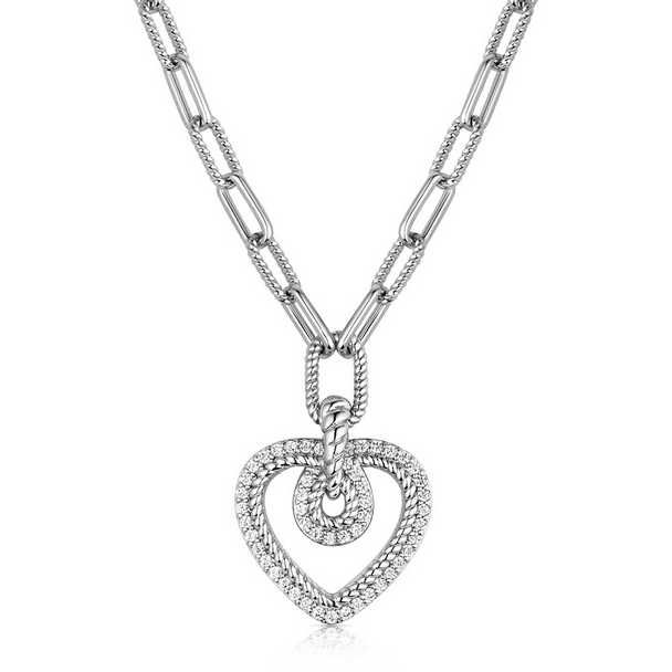 MONTANA SILVERSMITHS HEART OF RADIANCE CRYSTAL - ACCESSORIES JEWELRY NECKLACE - NC6472