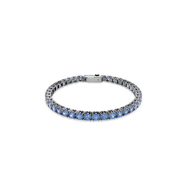 SWAROVSKI MATRIX TENNIS ROUND CUT BLUE - ACCESSORIES JEWELRY BRACELET - 5743440