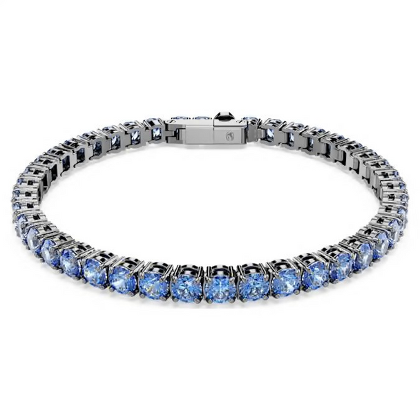 SWAROVSKI MATRIX TENNIS ROUND CUT BLUE - ACCESSORIES JEWELRY BRACELET - 5743440