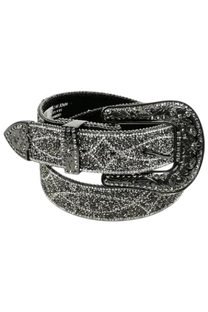 ANGEL RANCH HEMATITE BEADS BLACK - ACCESSORIES BELT LADIES - D140009401